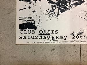 White Zombie at Club Oasis - 1989 (Poster)