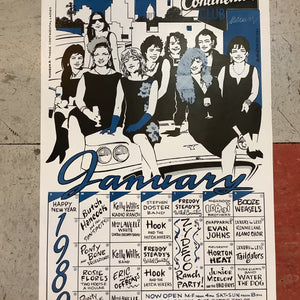 Continental Club January Calendar - 1989 (Poster)