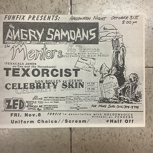 The Angry Samoans at Fender's (Poster)