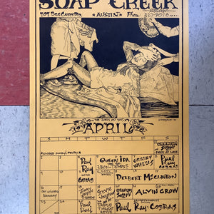 Soap Creek Saloon April Calendar - 1978 (Poster)