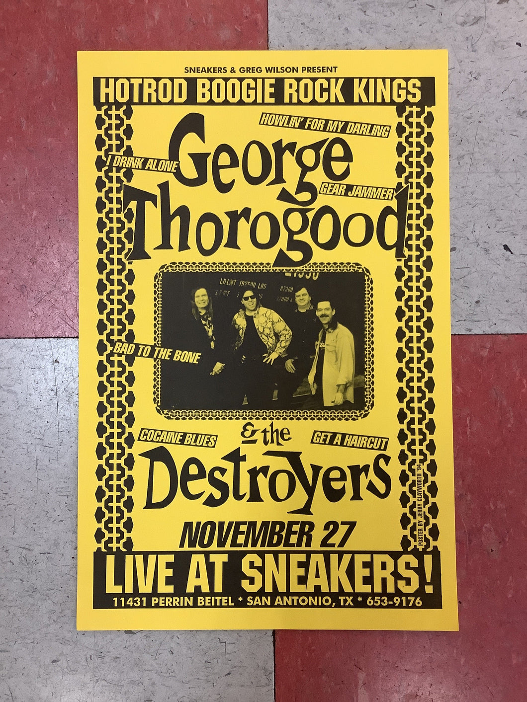 George Thorogood and The Destroyers at Sneakers - 1994 (Poster)