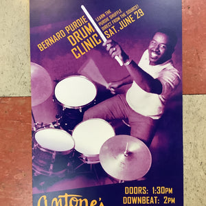 Bernard Purdie Drum Clinic at Antone's Nightclub - 2019 (Poster)