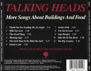 Talking Heads : More Songs About Buildings And Food (CD, Album)