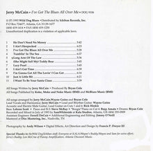 Load image into Gallery viewer, Jerry McCain : I've Got The Blues All Over Me (CD, Album)
