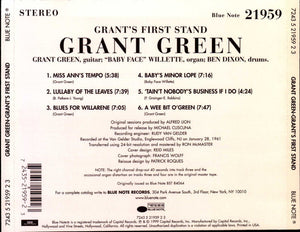 Grant Green : Grant's First Stand (CD, Album, RE, RM)