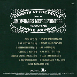 Lonnie Johnson (2) With Jim McHarg's Metro Stompers : Stompin' At The Penny (CD, Album, RE)