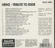 Load image into Gallery viewer, Heinz : Tribute To Eddie (CD, Comp)
