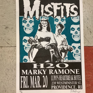 Misfits with H2O and Marky Ramone at Lupo's Heartbreak Hotel - 1998 (Poster)