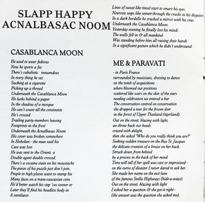 Slapp Happy : Acnalbasac Noom (CD, Album, RE)