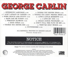 Load image into Gallery viewer, George Carlin : Parental Advisory: Explicit Lyrics (CD, Album)
