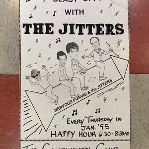 The Jitters and Nervous Purvis at Continental Club - 1995 (Poster)