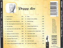 Load image into Gallery viewer, Peggy Lee : Great Female Vocalists (CD, Comp, RM)
