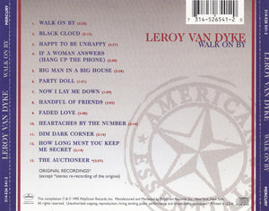 Leroy Van Dyke : Walk On By (CD, Comp)