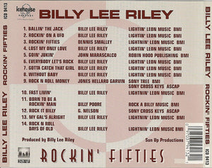 Billy Lee Riley : Rockin' Fifties (CD, Album)