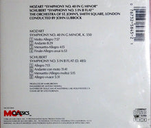 Load image into Gallery viewer, Mozart* / Schubert*, The Orchestra Of St. John&#39;s, Smith Square, London*, John Lubbock : Symphony No. 40 In G Minor - Symphony No. 5 In B Flat (CD, Album)

