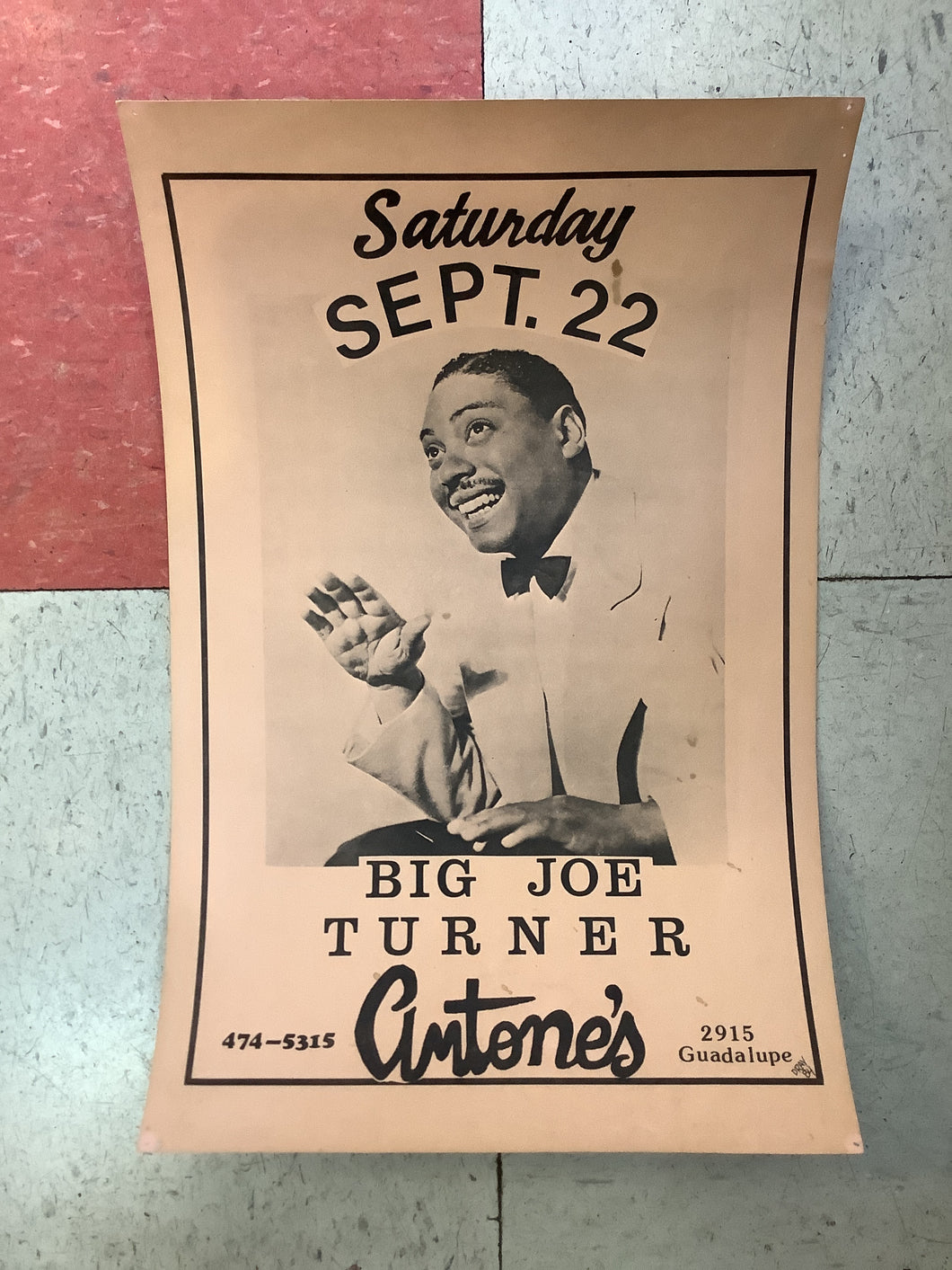 Big Joe Turner at Antone's - 1984 (Poster)