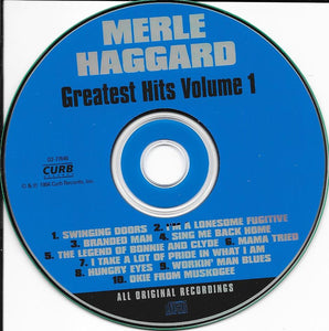 Buy Merle Haggard : Greatest Hits Volume 1 (CD) Online for a great