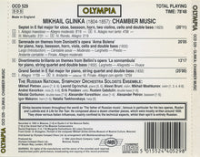 Load image into Gallery viewer, Mikhail Ivanovich Glinka - Ансамбль Солистов Государственного Академического Симфонического Оркестра СССР, Mikhail Pletnev, Leonid Ogrinchuk : Chamber Music (CD)
