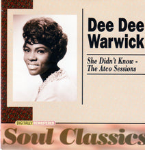 Load image into Gallery viewer, Dee Dee Warwick : She Didn&#39;t Know - The Atco Sessions (CD, Comp)
