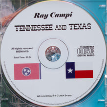 Load image into Gallery viewer, Ray Campi Featuring Pat Reyford : Tennessee And Texas (CD, Album)
