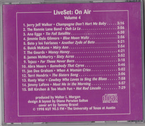 Various : KUT 90.5 FM / KUTX 90.1 FM-LiveSet: On Air Volume 4 (CD)