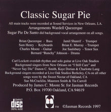 Load image into Gallery viewer, Sugar Pie DeSanto : Classic Sugar Pie (CD, Album)
