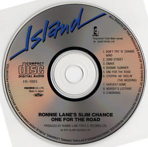 Ronnie Lane's Slim Chance* : One For The Road (CD, Album)