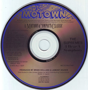 The Supremes : I Hear A Symphony (CD, Album, RE)