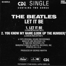 Load image into Gallery viewer, The Beatles : Let It Be (CD, Mini, Single, Mono, RE)
