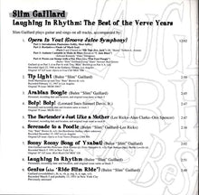 Load image into Gallery viewer, Slim Gaillard : Laughing In Rhythm: The Best Of The Verve Years (CD, Comp)
