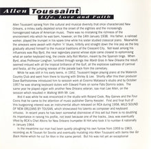 Load image into Gallery viewer, Allen Toussaint : Life, Love And Faith (CD, Album, RE)
