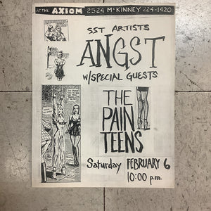 Angst with Pain Teens at Axiom (Poster)