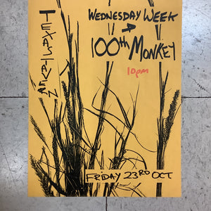 Wednesday Week and 100th Monkey at Texas Tavern (Poster)