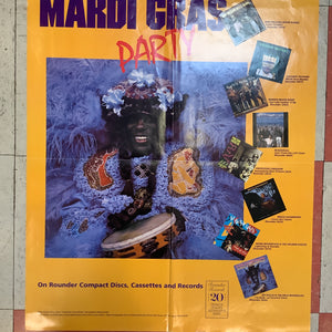 "Mardi Gras Party" on Rounder Records Promo (Poster)