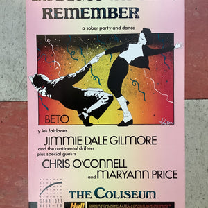 Beto Y Los Fairlanes & Jimmie Dale Gilmore at The Coliseum - 1989 (Poster)