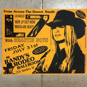 L7 with Beastie Boys at Randy's Rodeo Ballroom - 1992 (Poster)