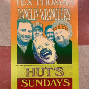 Tex Thomas and the Danglin' Wranglers at Hut's - 1990 (Poster)