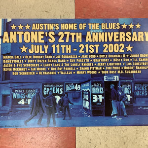 Antone's Nightclub 27th Anniversary - 2002 (Poster)