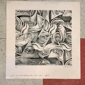All Seeing Eye by Jim Franklin - 1990 (Poster)