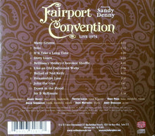 Load image into Gallery viewer, Fairport Convention Featuring Sandy Denny : Live 1974 (My Father's Place) (CD, Album)
