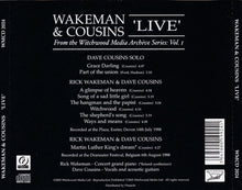 Load image into Gallery viewer, Wakeman* &amp; Cousins* : Live (CD, Album)
