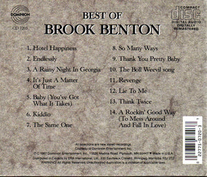 Brook Benton : Best Of Brook Benton (CD, Comp, RM)