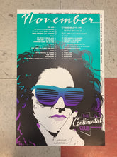 Load image into Gallery viewer, Continental Club November Calendar - 1989 (Poster)
