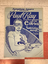 Load image into Gallery viewer, Paul Ray and The Cobras at Symphony Square - 1978 (Poster)
