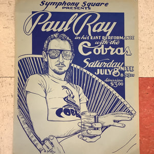 Paul Ray and The Cobras at Symphony Square - 1978 (Poster)