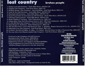 Lost Country : Broken People (CD, Album)