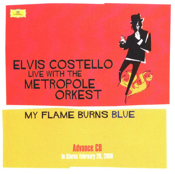 Elvis Costello Live With The Metropole Orkest* : My Flame Burns Blue (2xCD, Album, Promo)