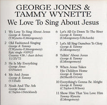 Load image into Gallery viewer, George Jones And Tammy Wynette* : We Love To Sing About Jesus (CD, Album, RE, RM)
