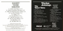Load image into Gallery viewer, Waylon Jennings : The Taker/Tulsa &amp; Honky Tonk Heroes (CD, Album, Comp, RE)

