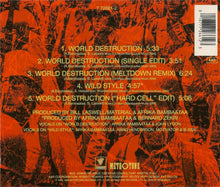 Load image into Gallery viewer, Time Zone Featuring John Lydon &amp; Afrika Bambaataa : World Destruction (CD, Maxi, RE)

